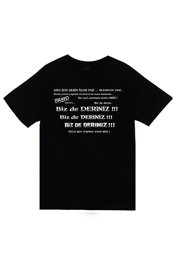 You Are with Us Printed Unisex 100% Cotton Black T-Shirt
