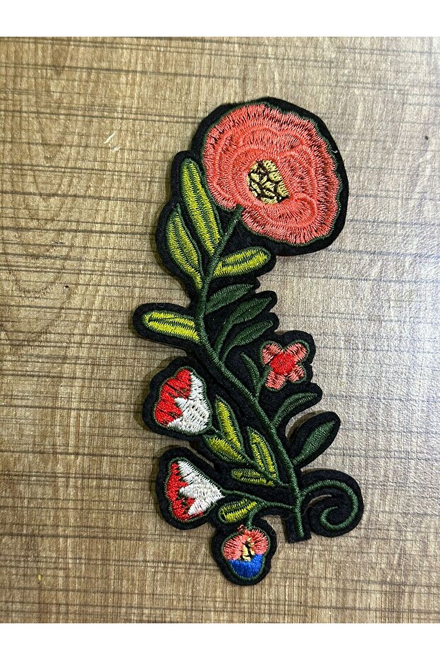 14X6 cm Iron-On Embroidery Applique Flower Embroidery Sewing Accessory