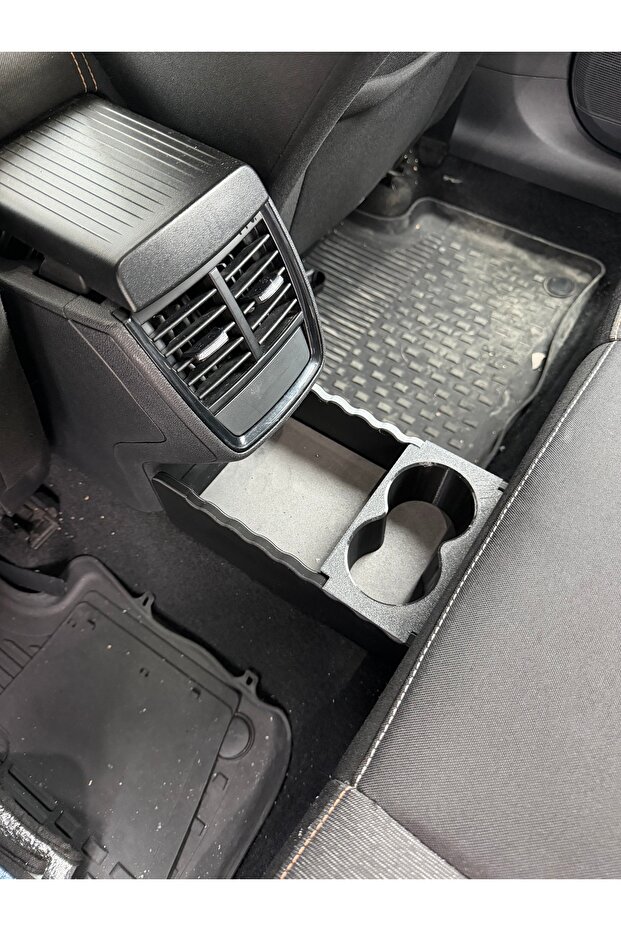 Skoda Scala/Kamiq over the Shaft Tunnel Storage Box with Adjustable Cup Holder