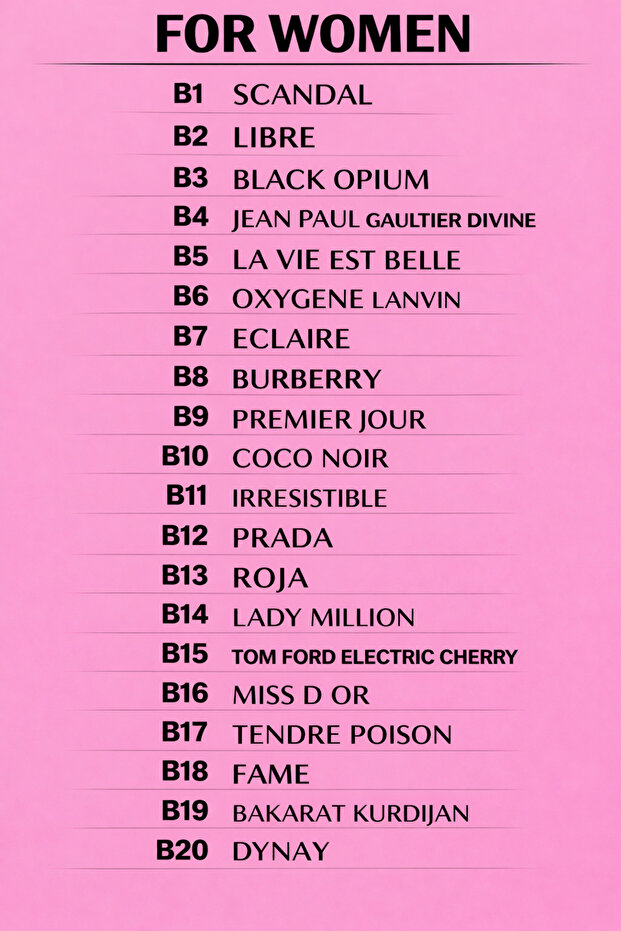 B5 –KADIN Parfüm EDP | Romantik ve Kalıcı Parfüm - 3