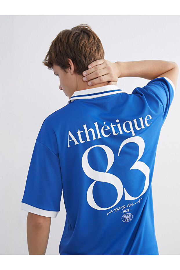 Xside Polo Neck Printed Men's T-Shirt
