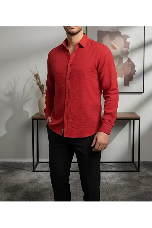 Oversize Rahat Kalıp Gömlek - 1