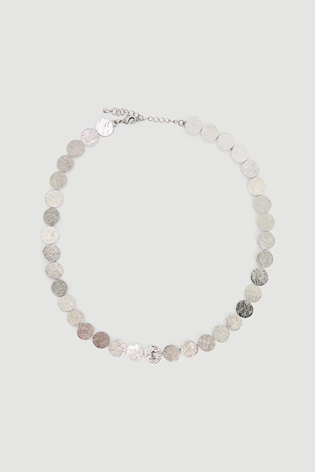 Plaka Kolye - Gümüş - 1