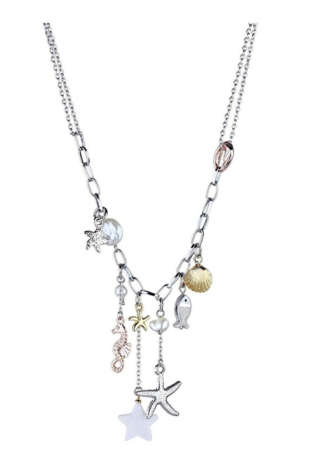 قلادة سلسلة كائنات البحر متعددة الألوان - 1