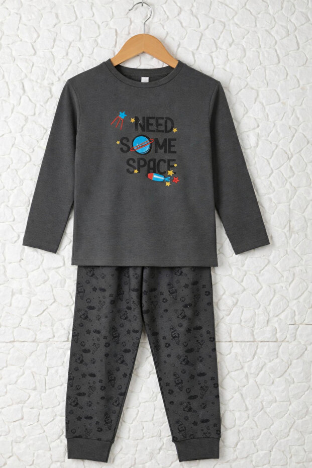 Σετ Πιτζάμες Smoked Super Soft Boy – Space Pattern - 3