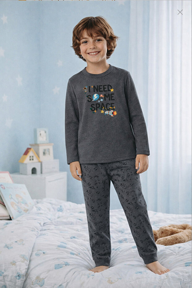 Σετ Πιτζάμες Smoked Super Soft Boy – Space Pattern - 2