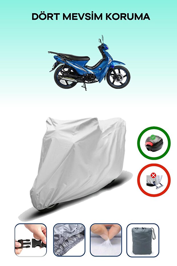 ARORA Ar50-50WINDSCREEN حقيبة خلفية متوافقة مع القماش الرمادي المقاوم للماء (دراجة نارية)