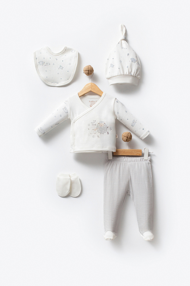100% Organic Cotton Baby 5 Piece Baby Hospital Release Set