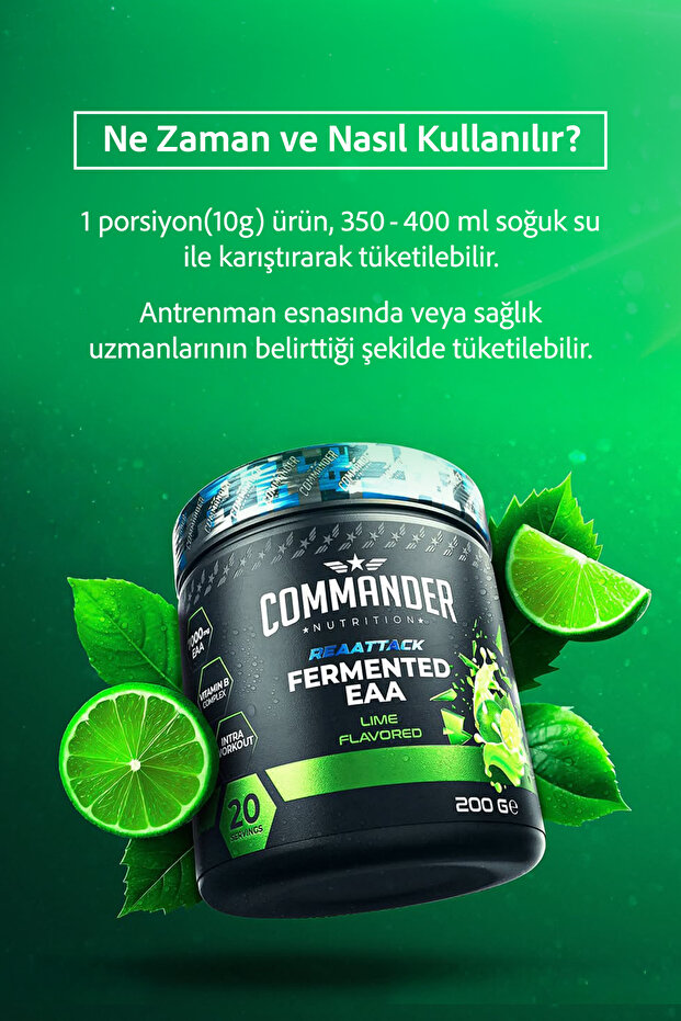 Fermente EAA Lime Aromalı 200g (20 Servis) - 7