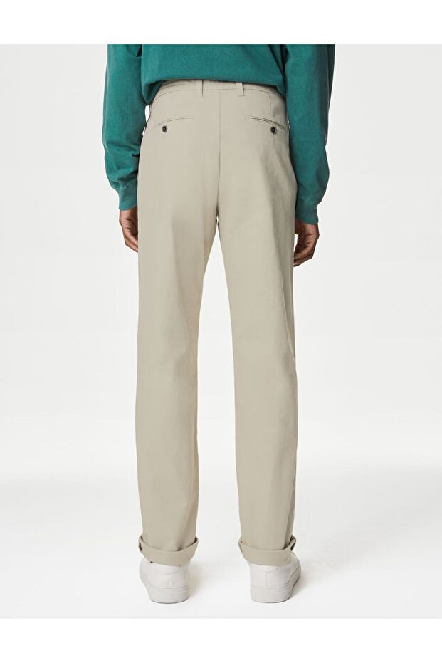 Regular Fit Chino Pantolon - 5