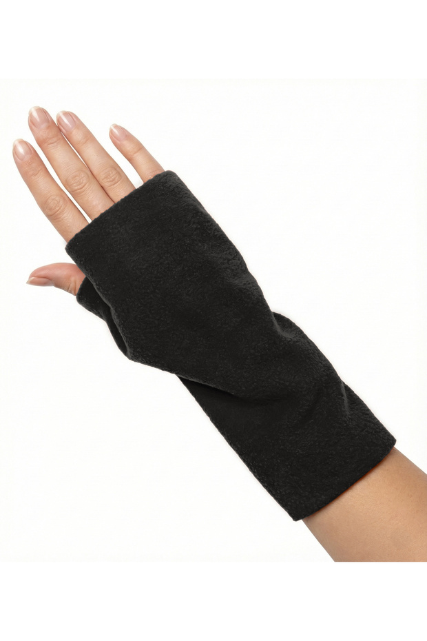 Unisex WRISTIE Fingerless Fleece Gloves DARK GRAY
