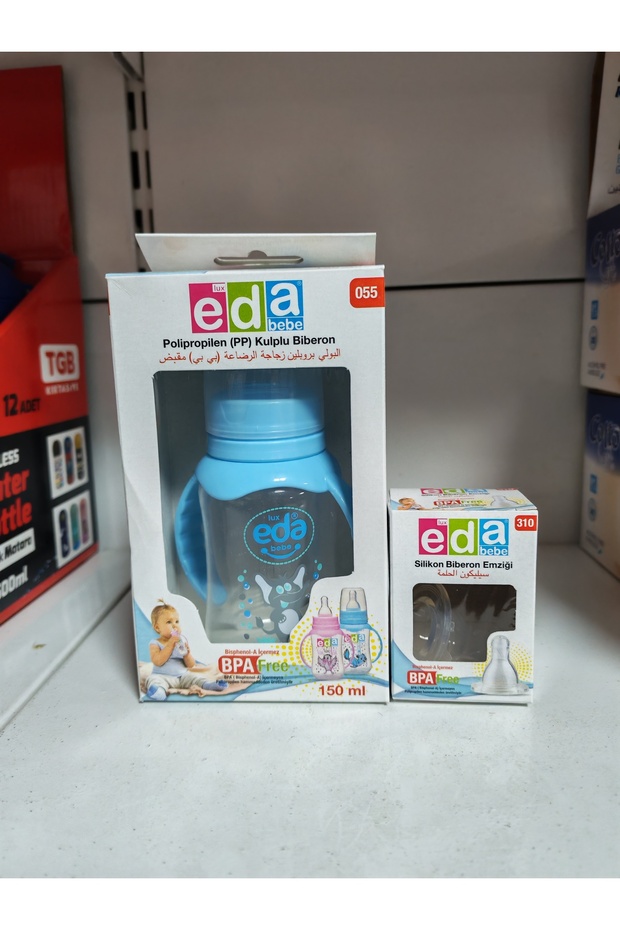 kulplu biberon + yedek başlık - 2