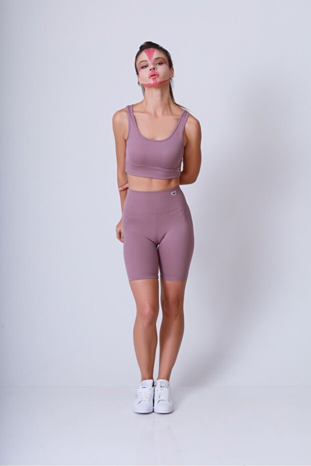 Fitilli Pembe Şort - 1