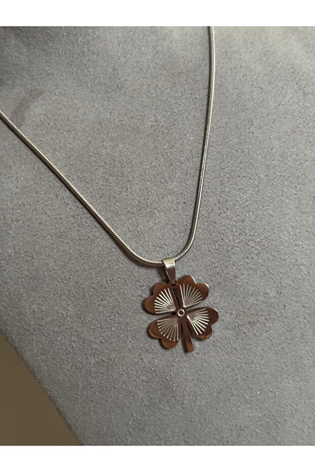 YONCA SİLVER ÇELİK KOLYE - 2