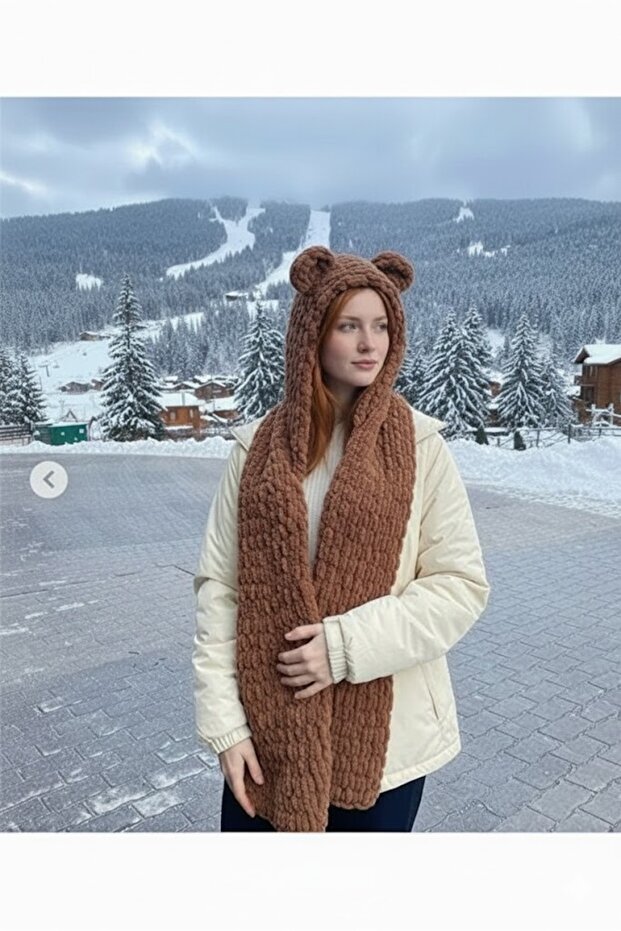 Alize Puffy Balaklava - United Scarf Beanie-Teddy Bear Balaklava