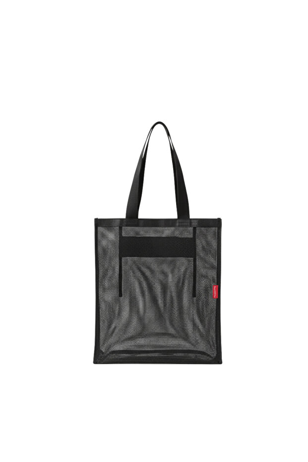 Siyah Cepli File Plaj Çantası - 1