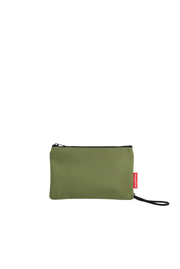 Yeşil Clutch Bez Çanta - 1