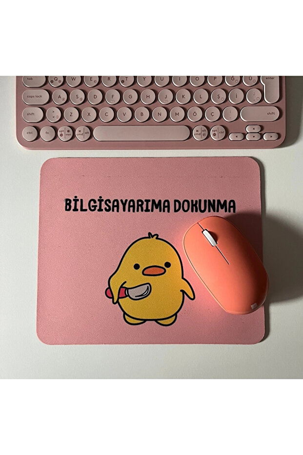 Chick Mouse Pad, 21X17 Cm, Non-Slip Base, Comfortable Mousepad for Home, Office and Gaming