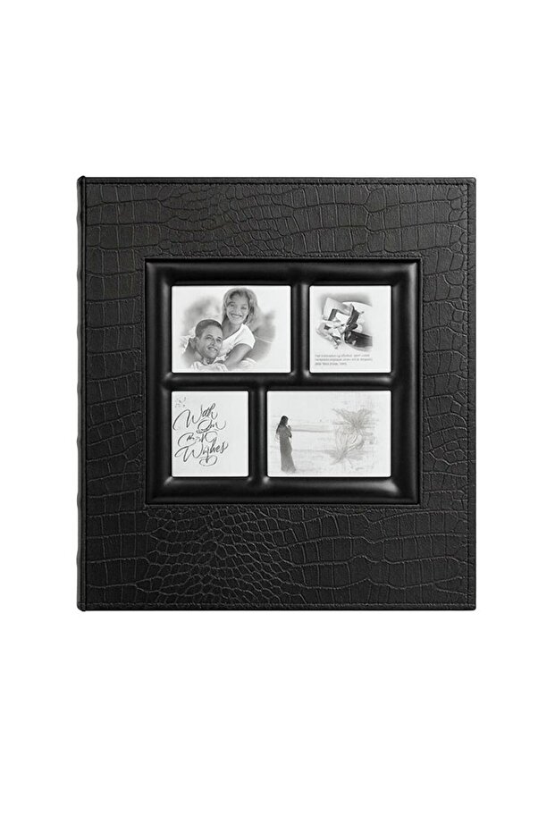 10X15Cm 500 Black Leather Photo Album Large Size
