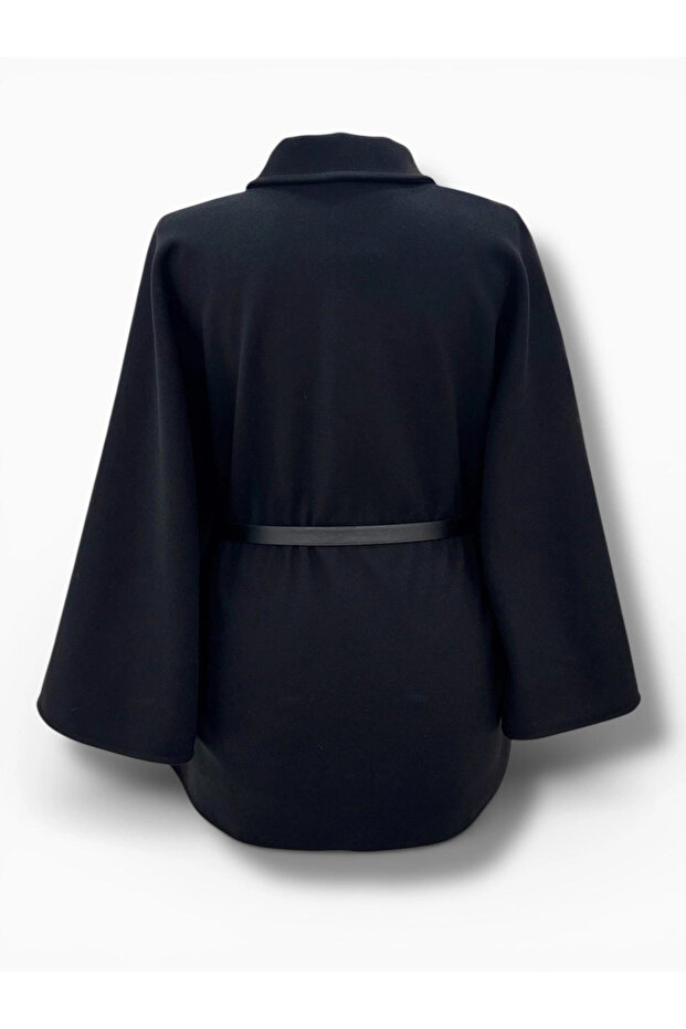 Siyah Kaşe Panço Modelimiz - 2