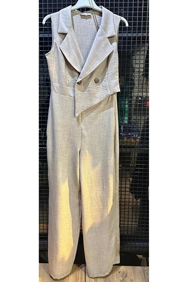 Kadın Keten Tulum - 2