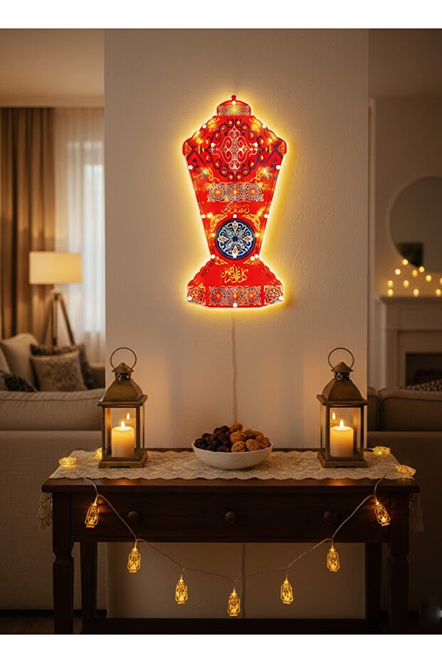 Decorative Ramadan lantern with LED lighting - 2