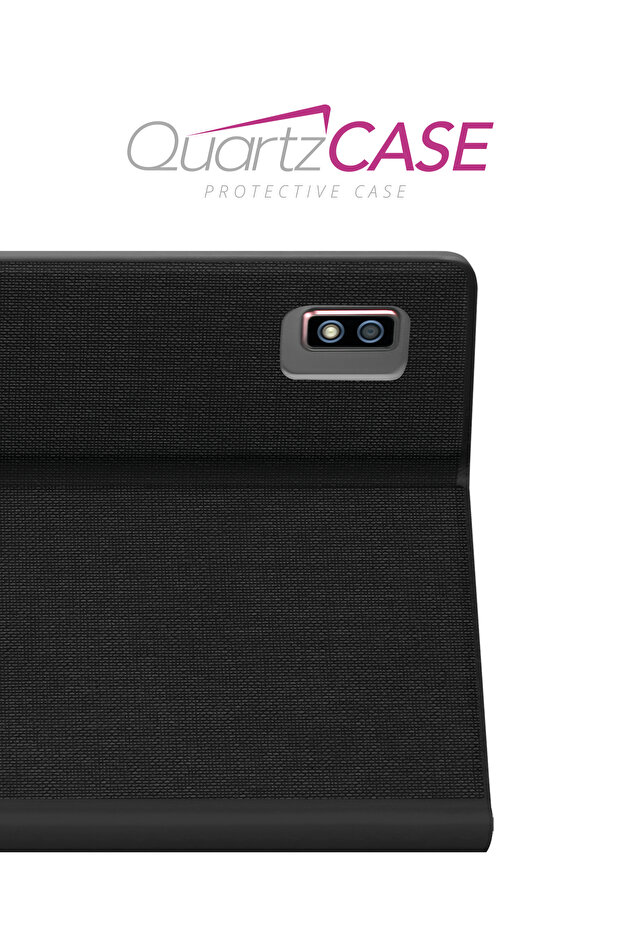 حافظة كمبيوتر لوحي من Quartzpro / Quartzlite مع حامل قابل للطي 360 درجة أمامية وخلفية حماية كاملة - 3