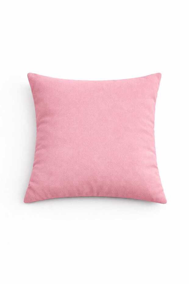 Velvet Textured Light Dusty Rose Throw Pillow Cover (1 Piece)