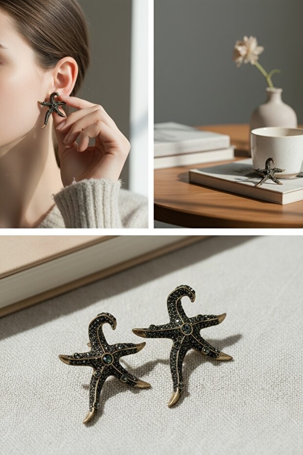 أقراط بنمط نجم البحر - 3