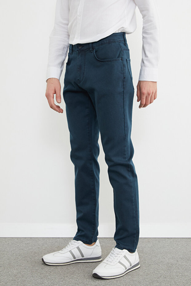 Düğmeli Regular Fit Jean - 7