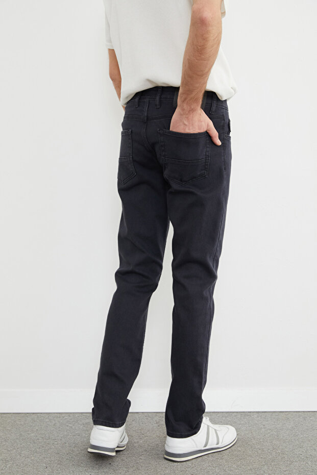 Düğmeli Regular Fit Jean - 8