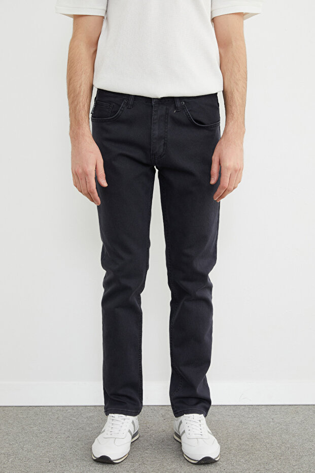 Düğmeli Regular Fit Jean - 5