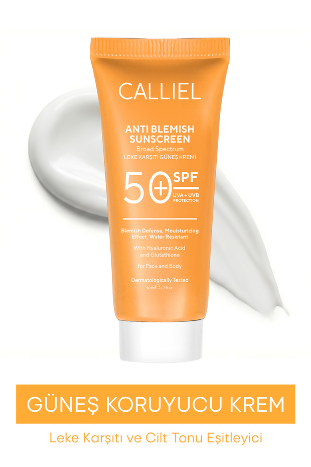 Anti-spot, High Protection 50 SPF Sunscreen for All Skin Types with Glutathione Effect 50 ml