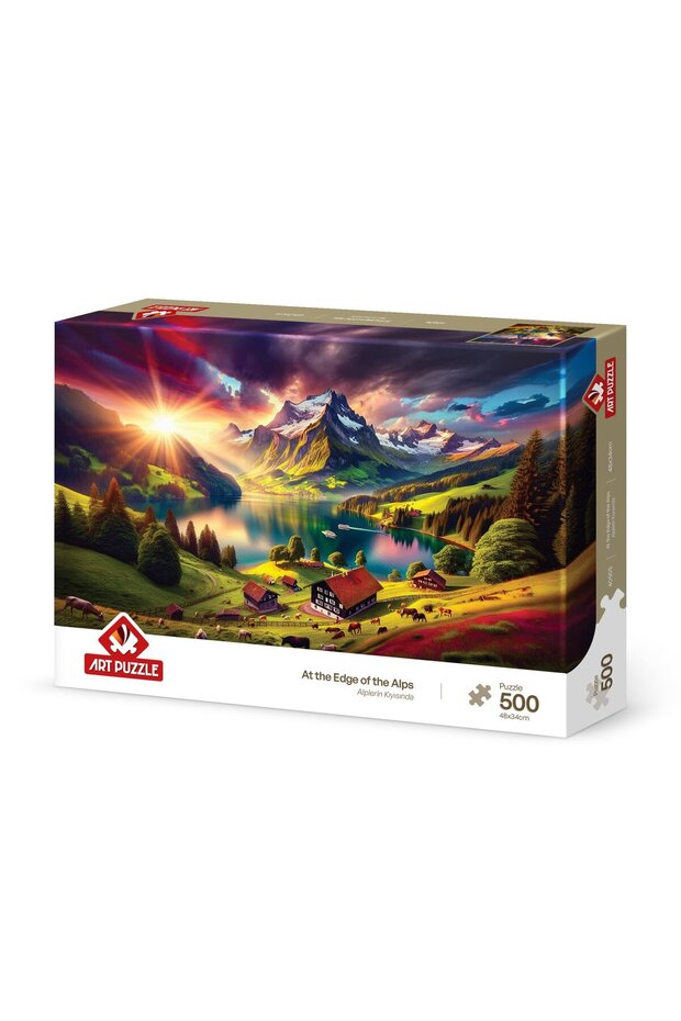 500 Piece Puzzle at the Foot of the Alps