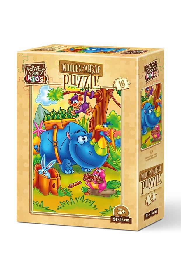 Art Kids Working Gift 16 Piece Wooden Puzzle