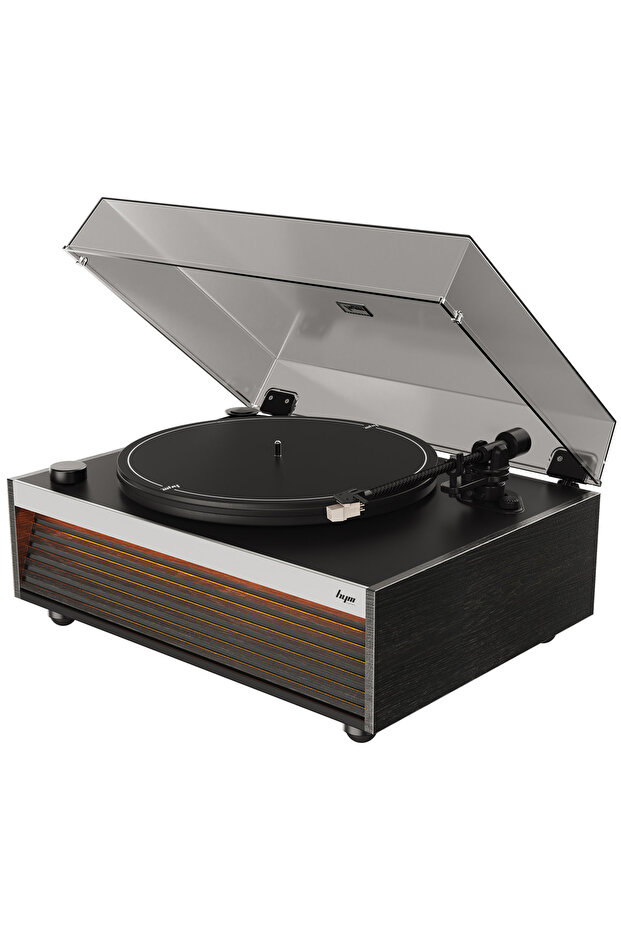 Hym Originals Lumi Dahili Bluetooth Hoparlörlü Işıklı Retro Pikap Plakçalar Aux, RCA Çıkışlı All-in-