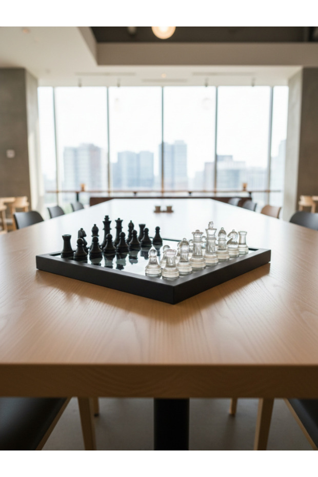 Kutulu Cam Satranç Seti - 7