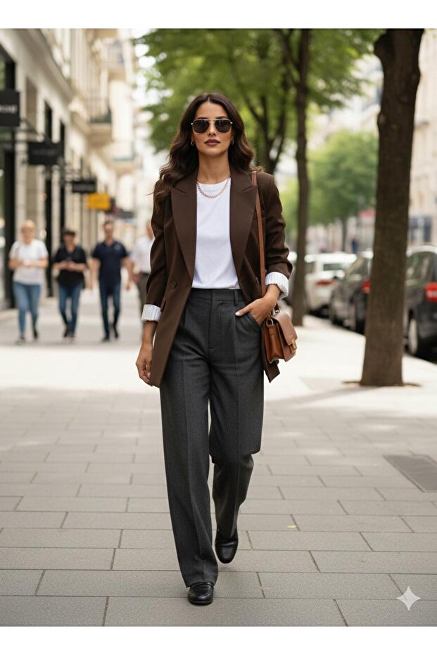 kahve blazer ceket - 7