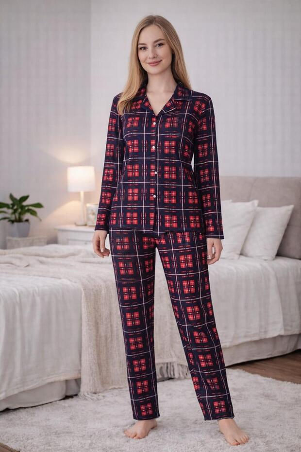 Women's 0517 Long Sleeve Suede Pajama Set