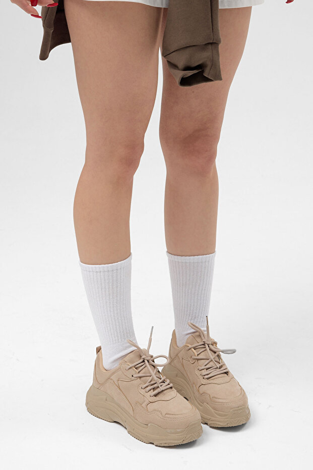 Női bézs sportcipő Bls-q - 3