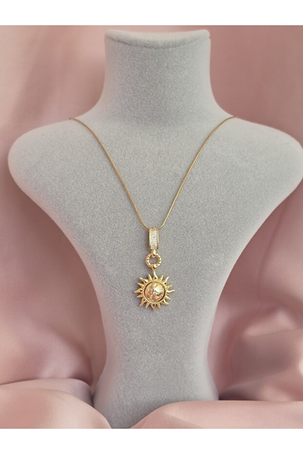 Kadın manifest çelik kolye - 4