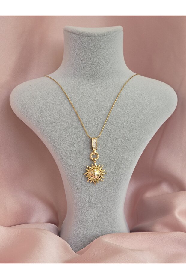 Kadın manifest çelik kolye - 3