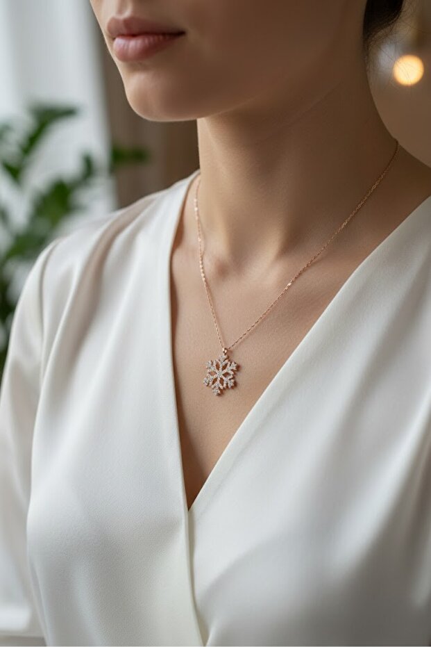 Kar Tanesi Kolye - 1