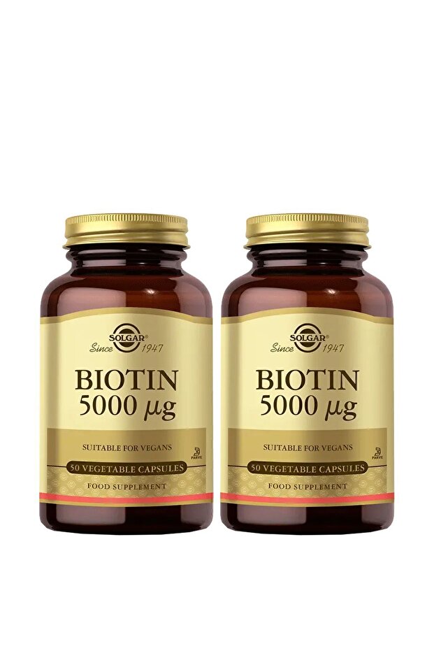 Biotin 5000 mcg 50 Bitkisel Kapsül 2 Adet - 1