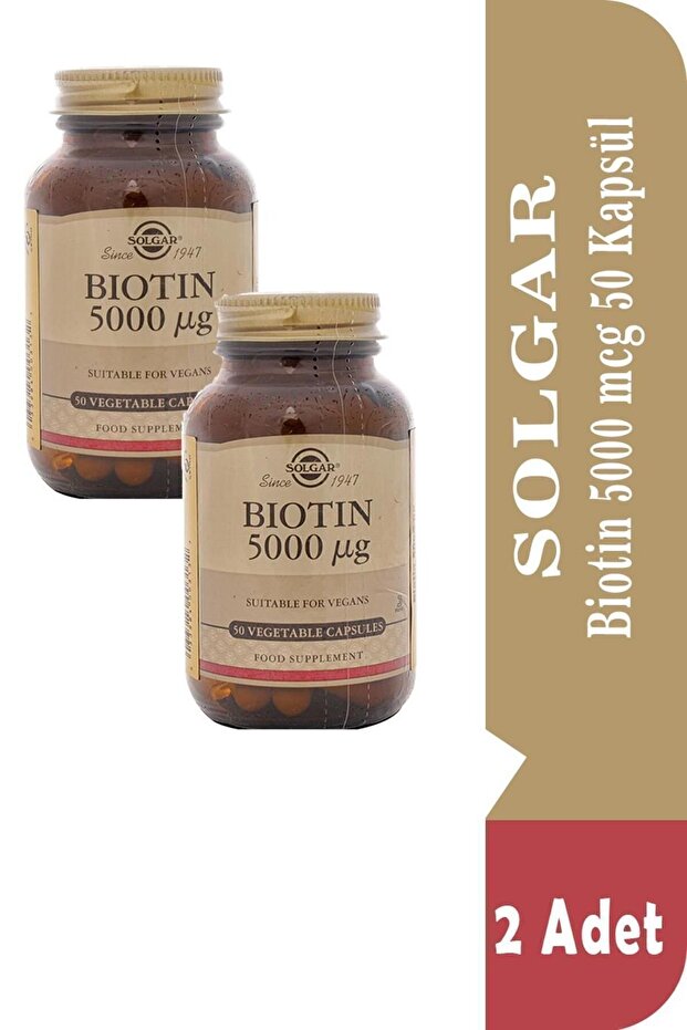 Biotin 5000 Mcg 50 Kapsül 2 Adet - 1