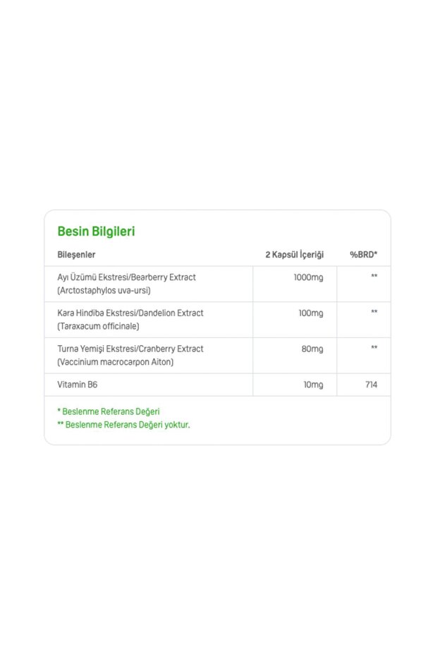 Water X Ödem Atıcı Takviye – B6, Kara Hindiba, Turna Yemişi, Ayı Üzümü 60 Kapsül - 2