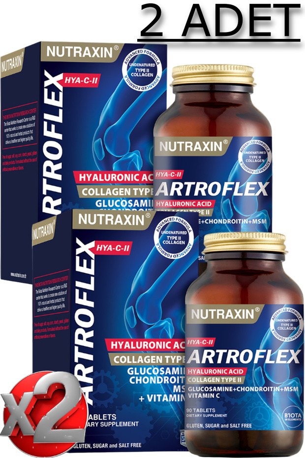 2 Adet Nutraxin Artroflex Hya-C-II 90 Adet Tablet - 1
