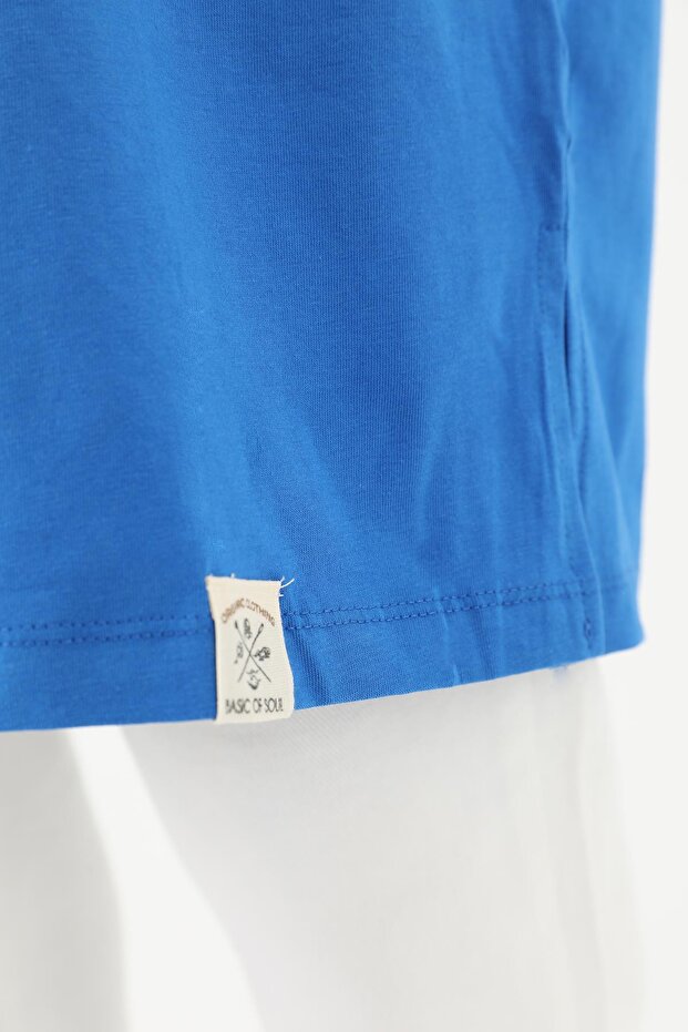 Kadın Basic Tunik - 30726TUN - SAX BLUE - 6