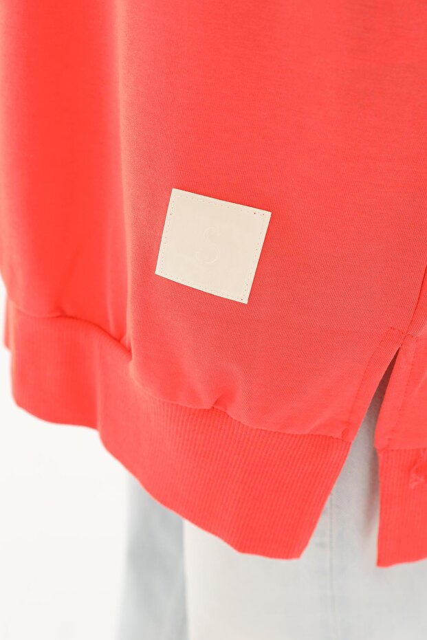 Kadın Basic Tunic - 30644TUN - CORAL - 3