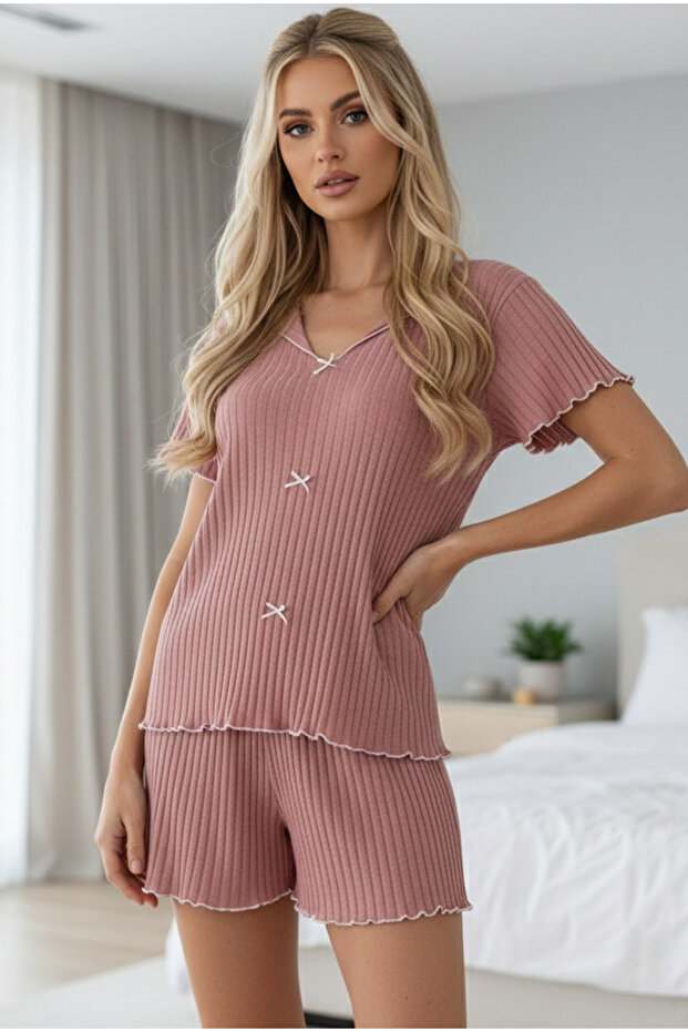 Powder Seasonal Slim Bow Shorts Suit7880